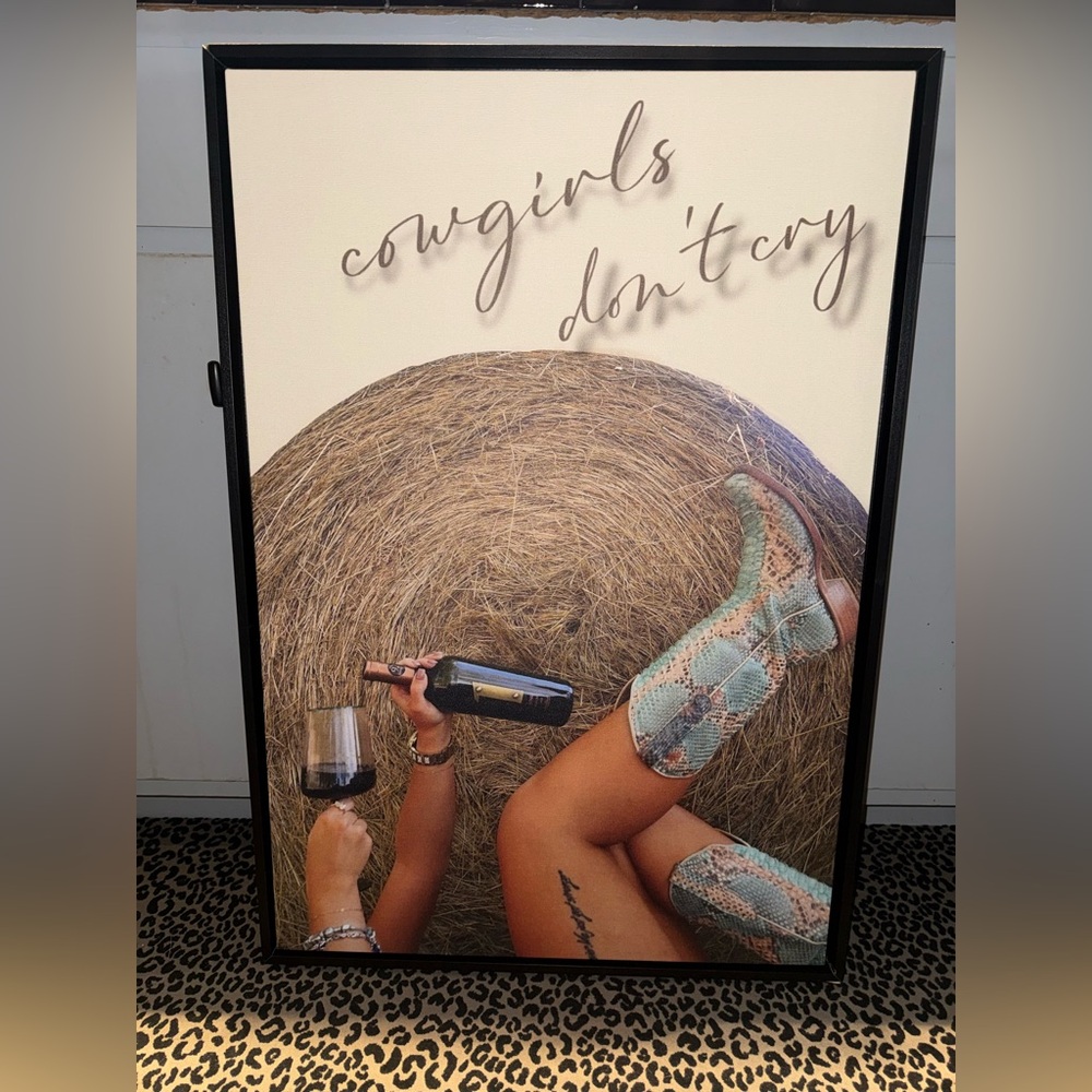 Cowgirls Don't Cry Wall Art
